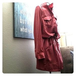Banana Republic Le Rose Cargo Shirt dress